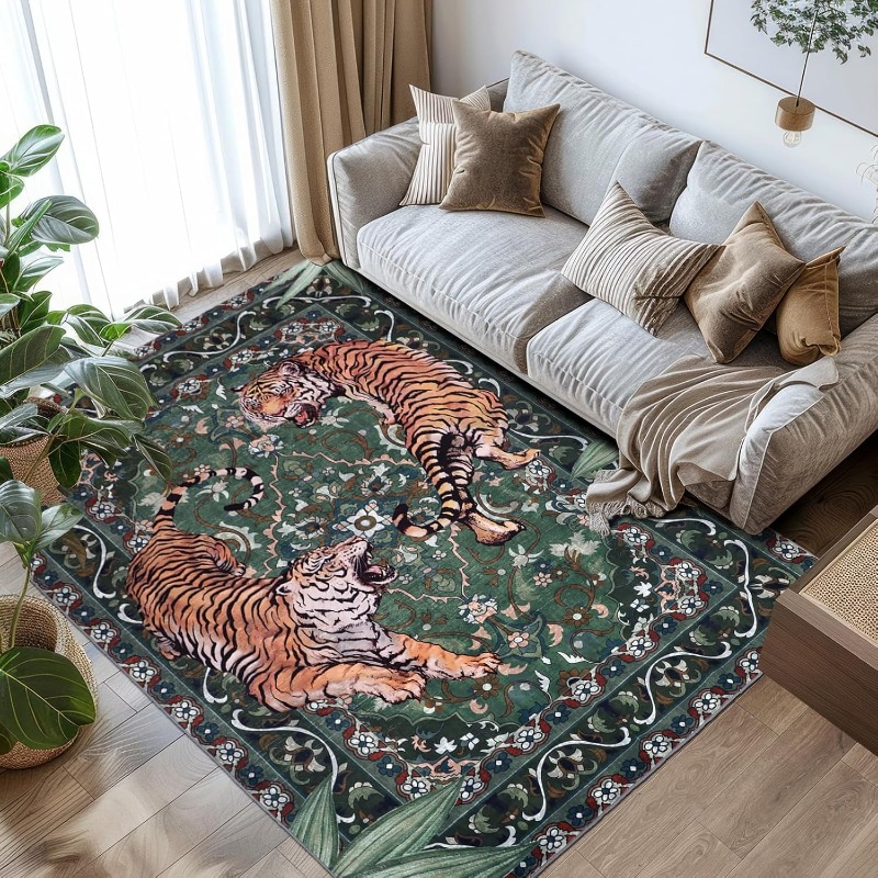 Tapis de salon Design tigre ré - Commercial Printing And Design avis et prix